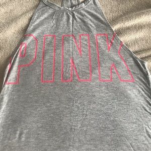 PINK- super soft tank grey tank - small